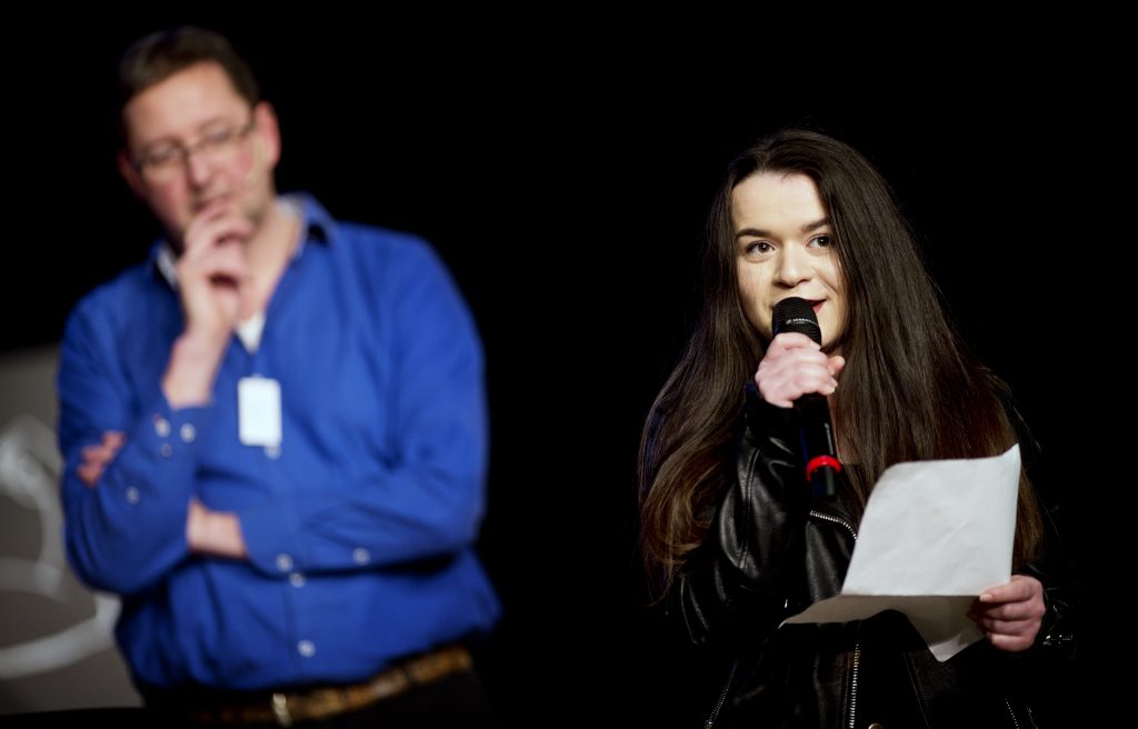 DEN HAAG - UNICEF Debatten op het Zandvliet College - FOTO GUUS SCHOONEWILLE