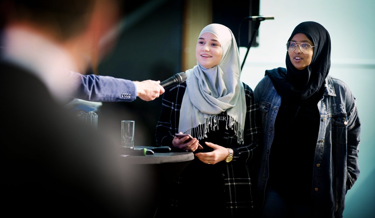 DEN HAAG - UNICEF Debatten op het Zandvliet College - FOTO GUUS SCHOONEWILLE